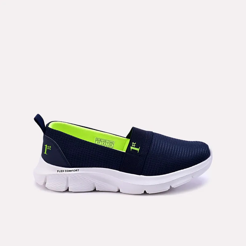 dame women blue slip on sneakers