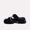 daphne black chunky slippers for women