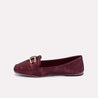 daria maroon casual pumps for womens