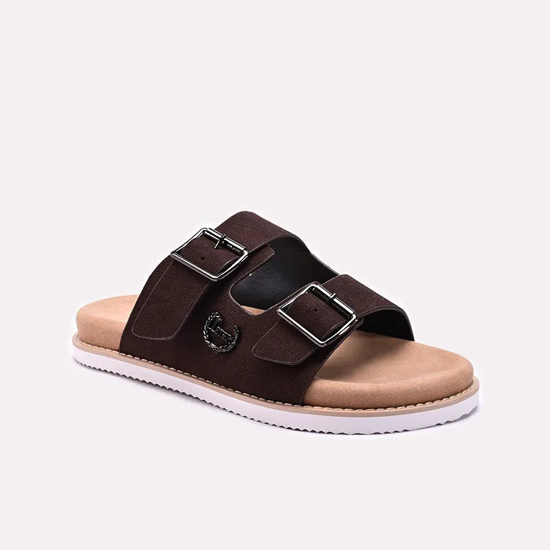Dark Brown Mens Casual Slippers