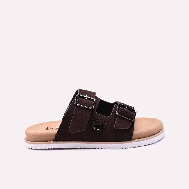 Dark Brown Casual Slippers