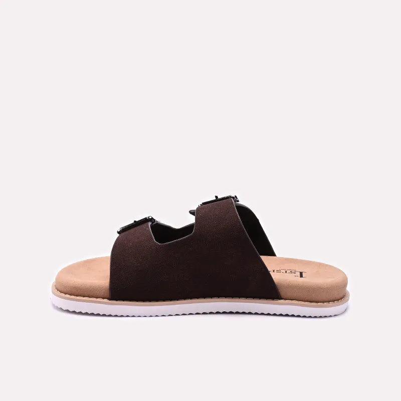 Dark Brown Casual Slippers for Men