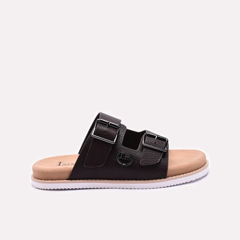 Dark Brown Casual Slippers