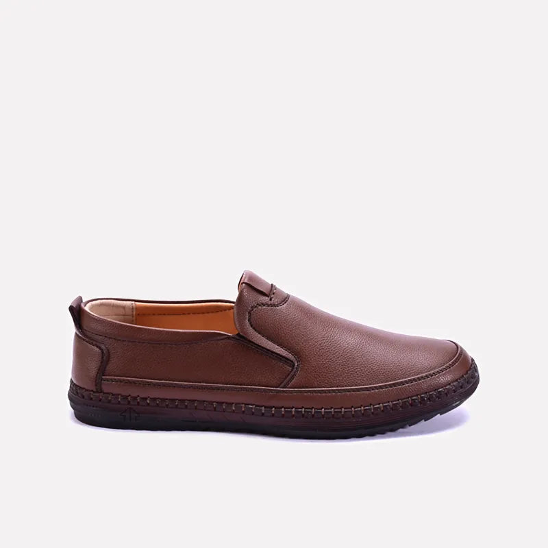 derek mens brown casual shoes