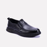 desmond black slip on casual shoes