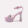 destiny pink high heel sandals for women