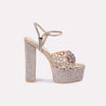 diana women gold high heel sandals