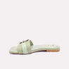 dunbridge light green fancy slippers for womens