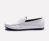 durbin white penny loafers for men