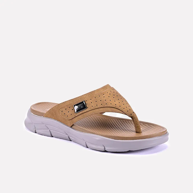 eddie khaki cushy flip flops