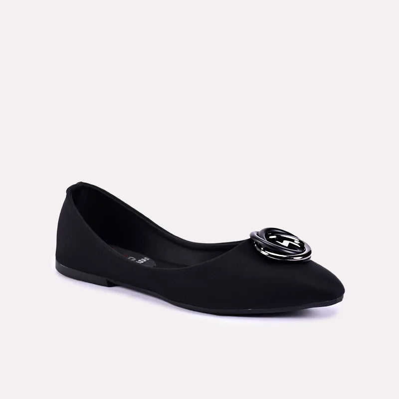 elara black fancy pumps