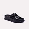 elena black platform slides