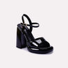 elise black high heel sandals