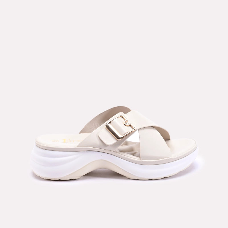 eliza womens fawn chunky criss cross casual slippers