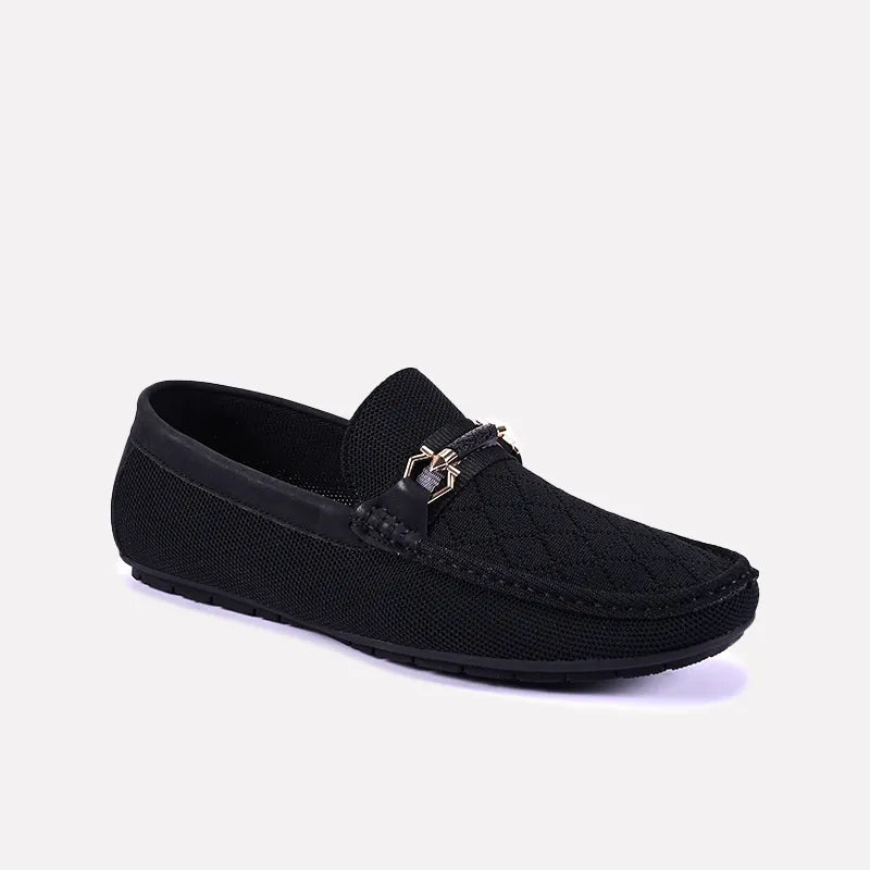 ellis black classic loafers