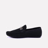 ellis black classic loafers for men