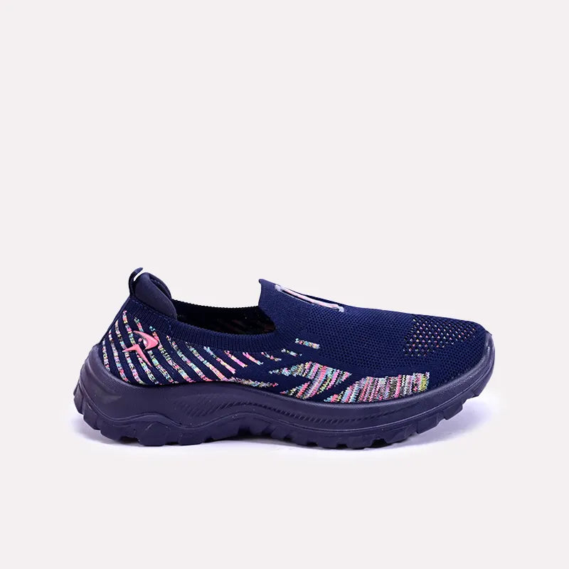 eloise womens blue slip on sneakers