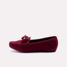 elvira maroon casual pumps for womens