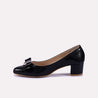 elysia black fancy heel pumps for women