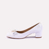 elysia white fancy heel pumps for women