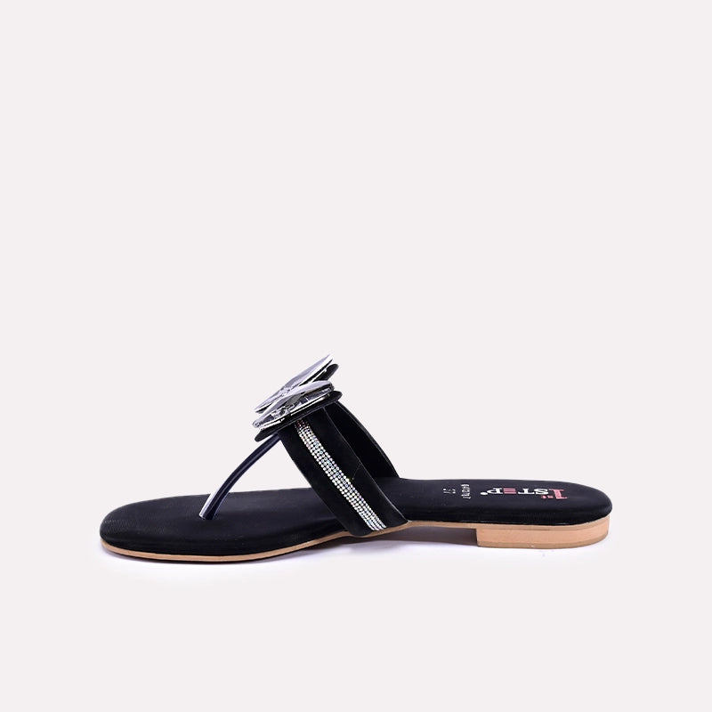 emera black fancy flats for women