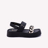 emerlia women black chunky casual sandals