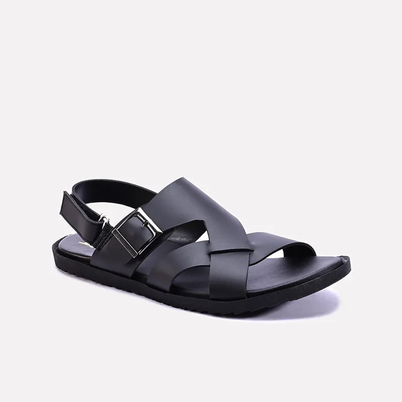 emerson black casual sandals