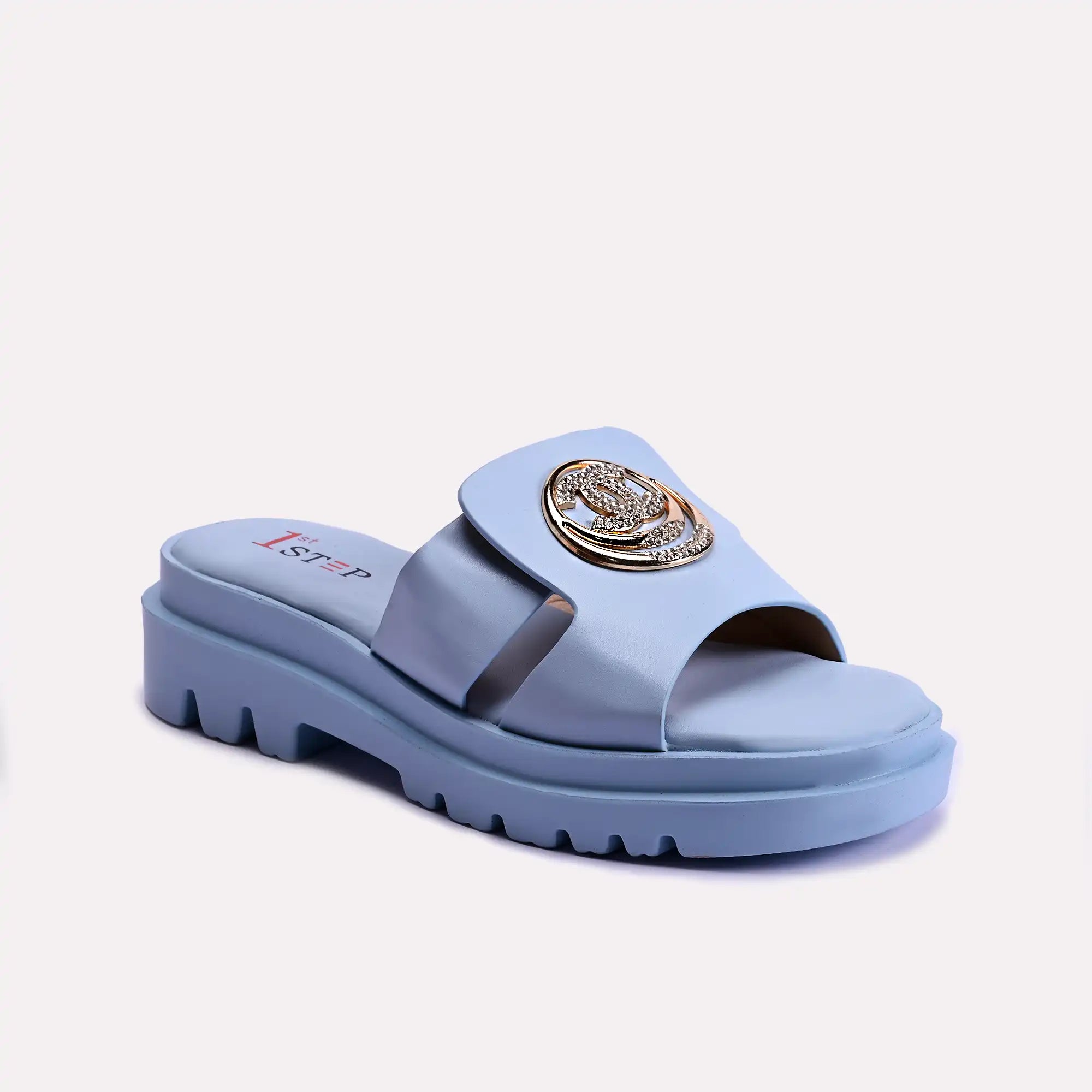 emma blue casual slippers