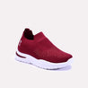 ethelinda maroon slip on sneakers