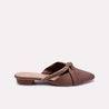 Evadne women Brown Fancy Mules