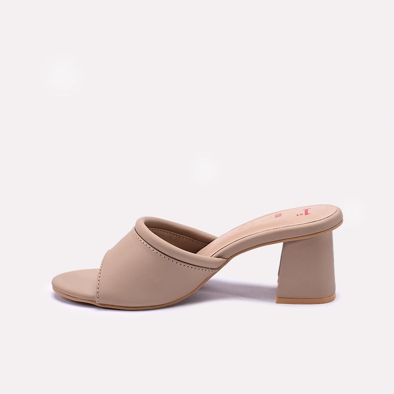 Fawn Block Heel Casual Slippers for Women