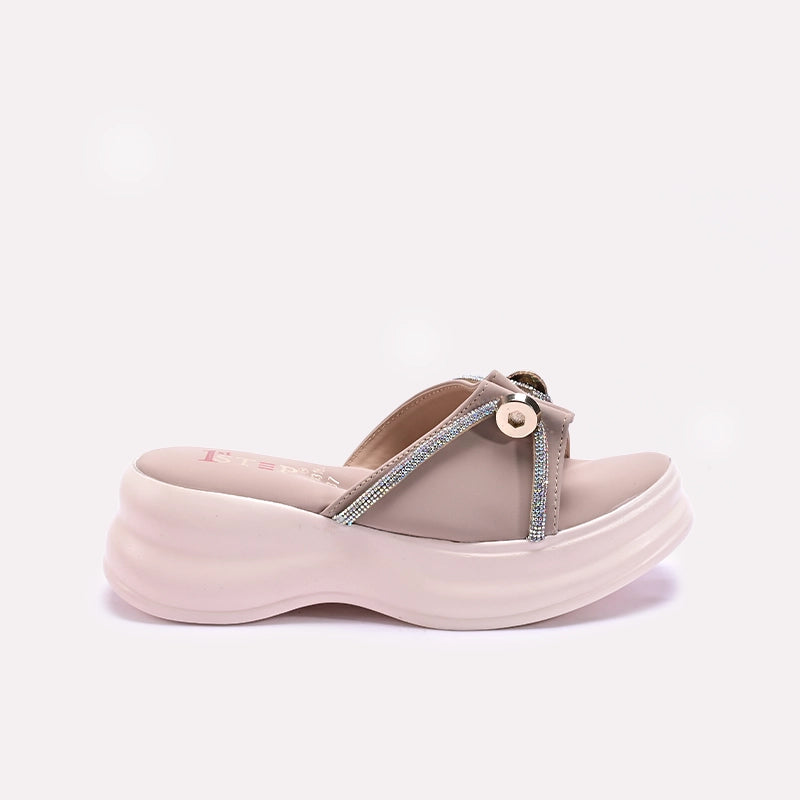Fawn Platform Fancy Slippers 0413162