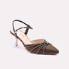 feronika brown fancy pumps