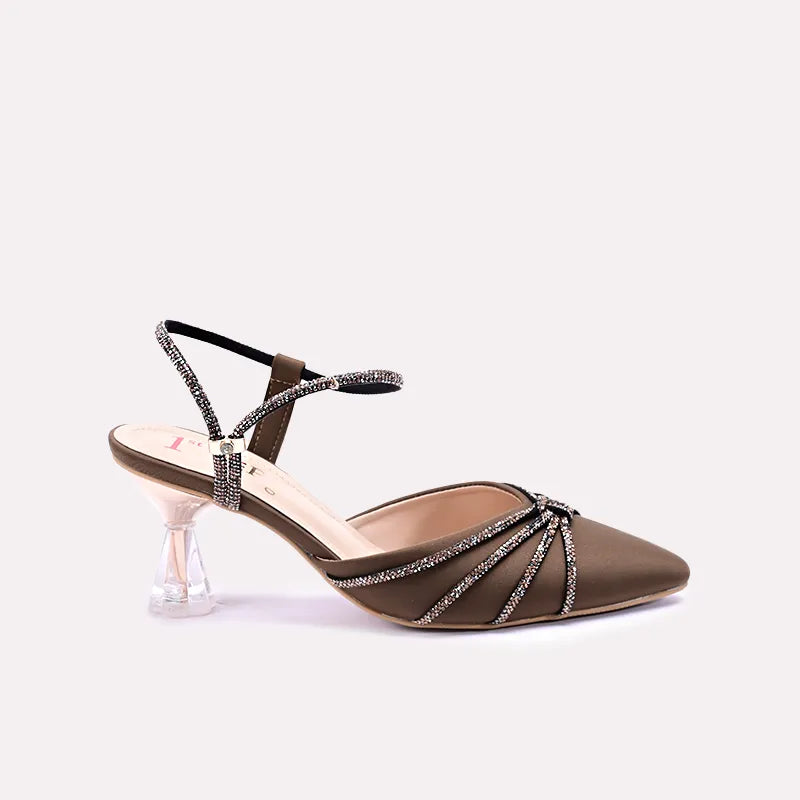 feronika women brown fancy pumps