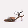 feronika brown fancy pumps for women