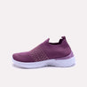 Fiora Purple Slip On Sneakers for women