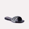 flare black fancy slides