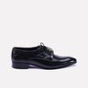 fleck mens black textured derby shoes