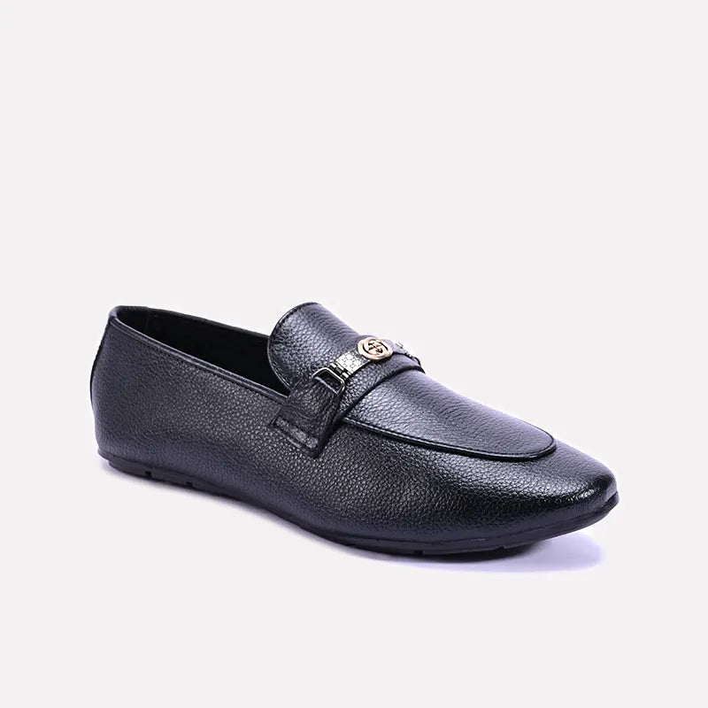 fletcher black classic loafers