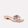 flora gold fancy flats for women