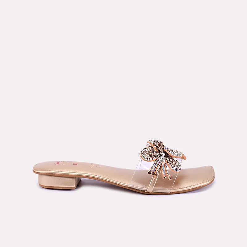 flora women gold fancy flats for women