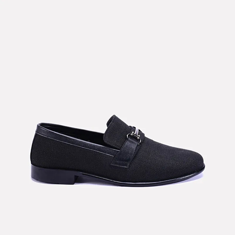 forrester mens black horsebit formal loafers shoes