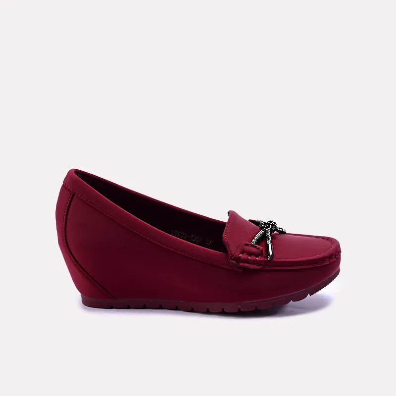 francesca womens maroon casual pumps