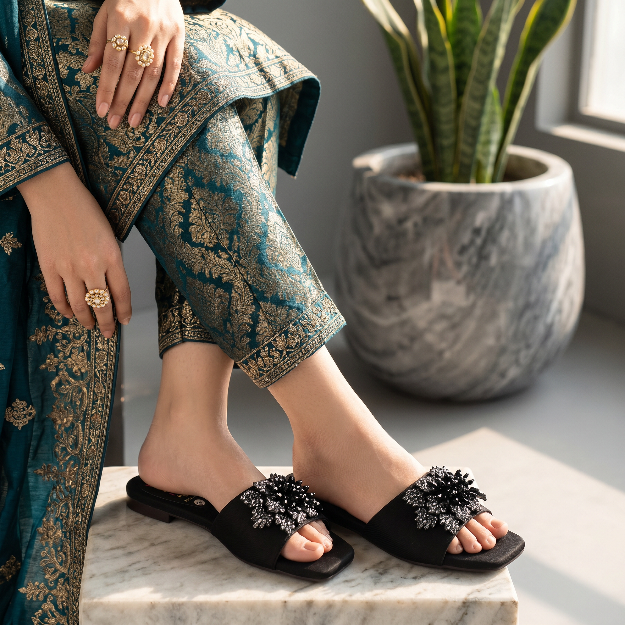 Fancy Slipper Black 0413796