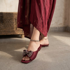 Fancy Slipper Maroon 0413664