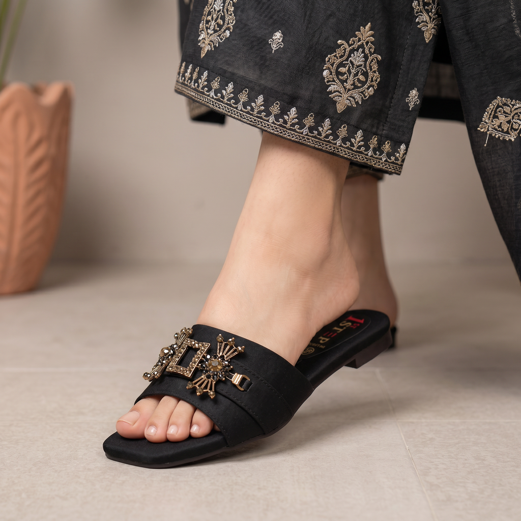 Fancy Slipper Black 0413798