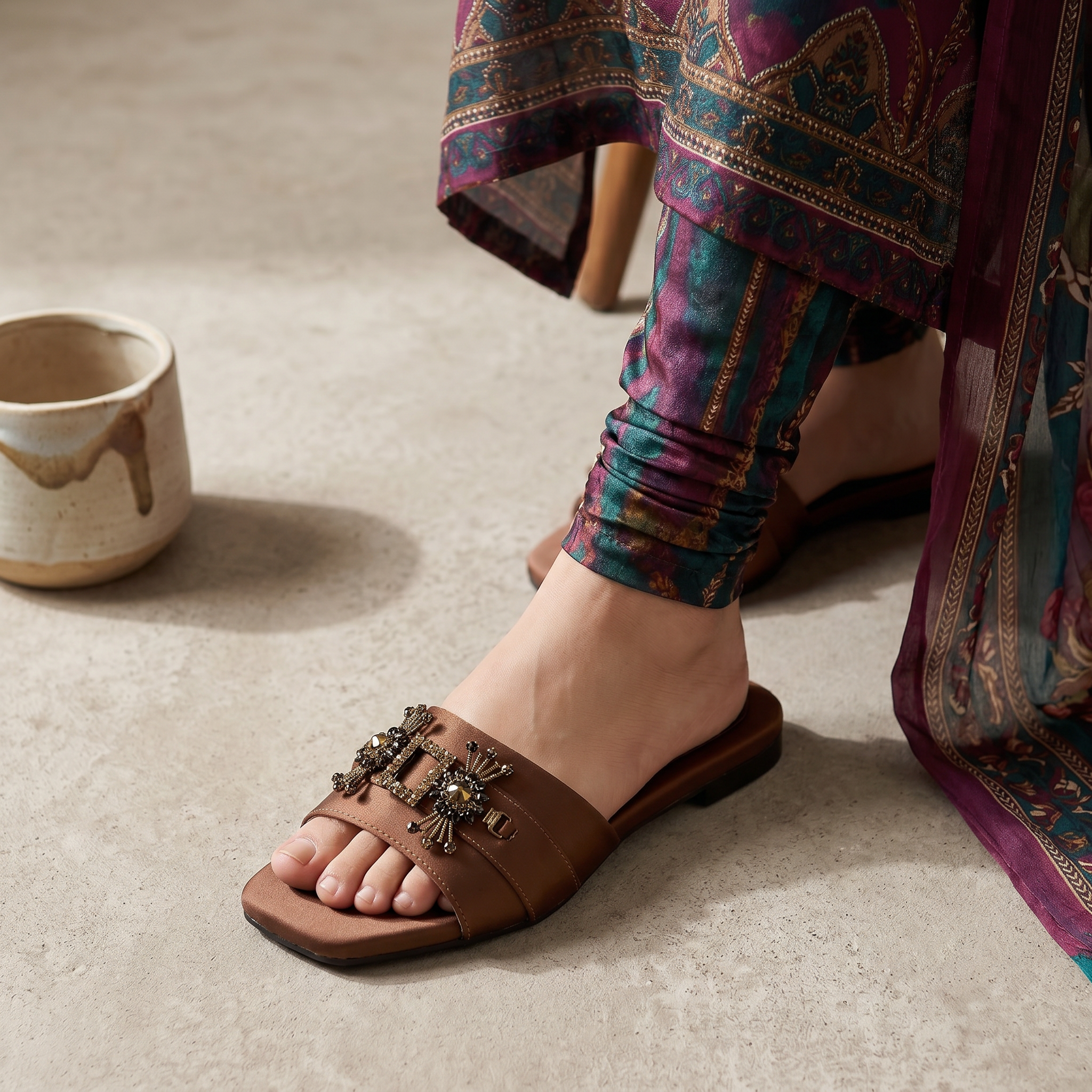 Fancy Slipper Brown 0413798