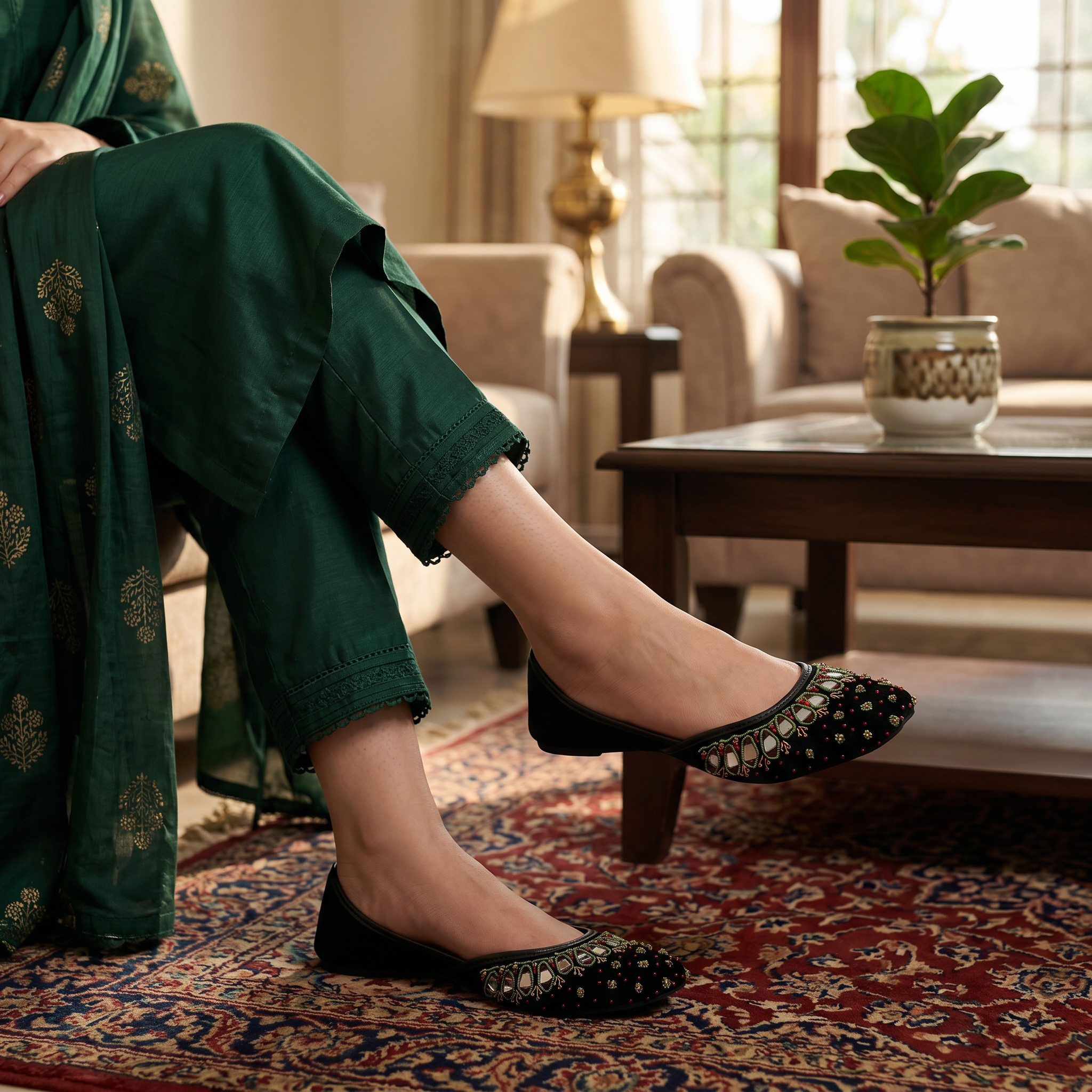 Fancy Khussa Black 0460026