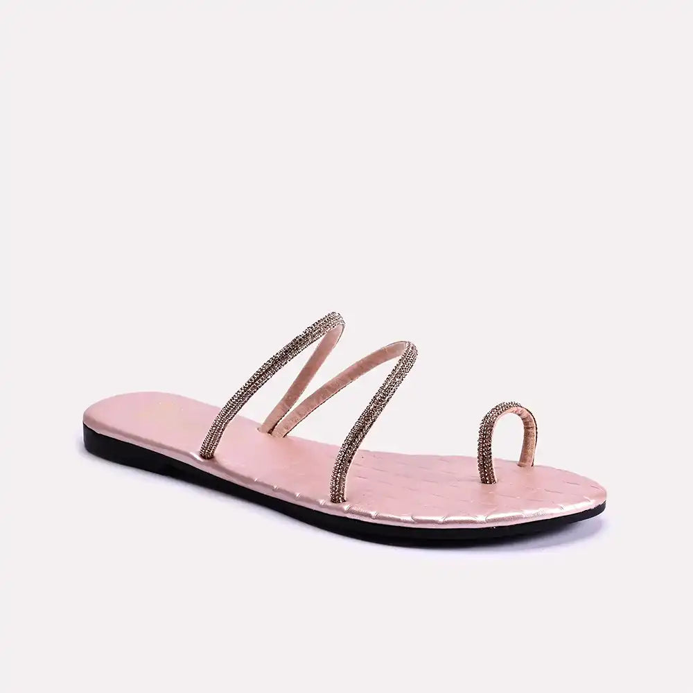 gabriella peach fancy slippers