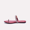 galatea maroon thumbhole fancy slippers for women